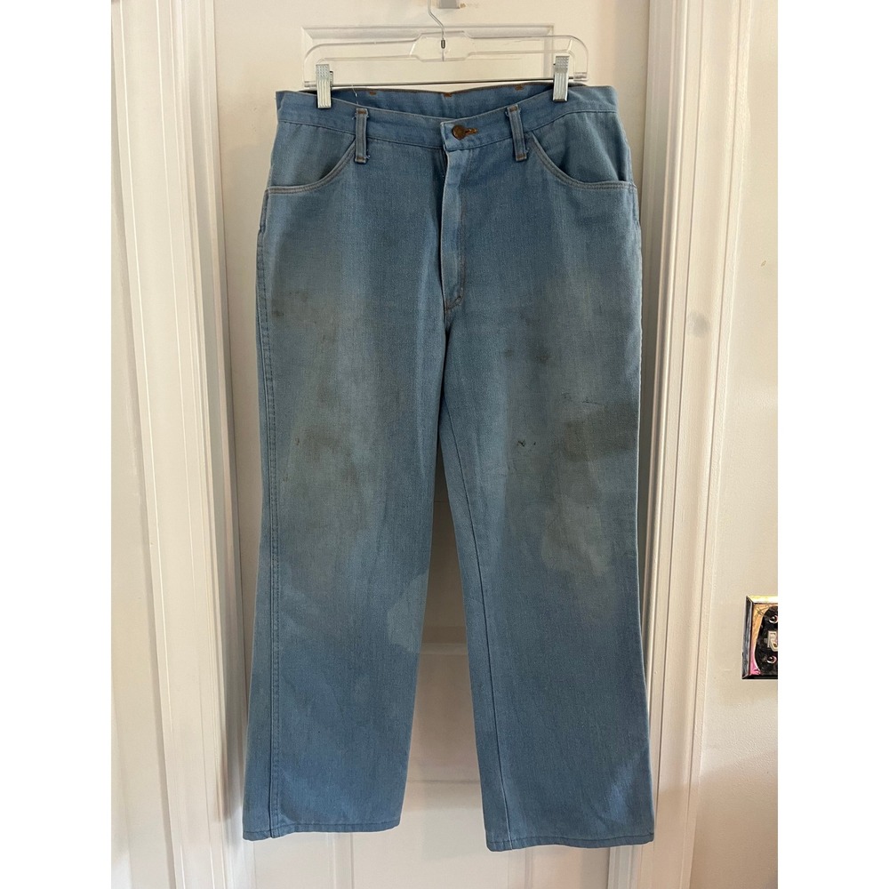 Vintage Maverick Mens Blue Denim Jeans Straight Leg Made in USA A1134MB 36x30